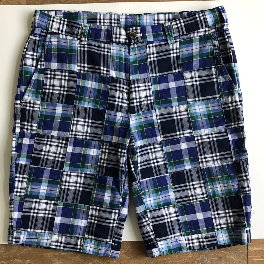 Brook Brothers Blue Madras Plaid shorts. Like New! Size W34